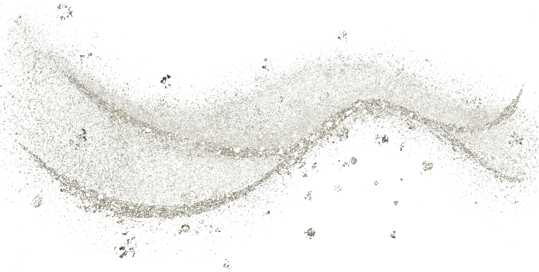 Silver glitter curve line